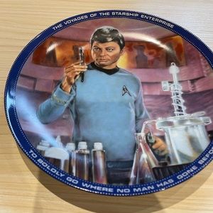 McCoy Star Trek OTS Commemorative Plate - **Mint**